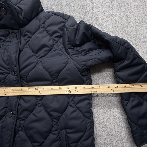 32 Degrees Heat Jacket Womens Small Black Quilted Snap Front Puffer Insulated - Picture 7 of 7